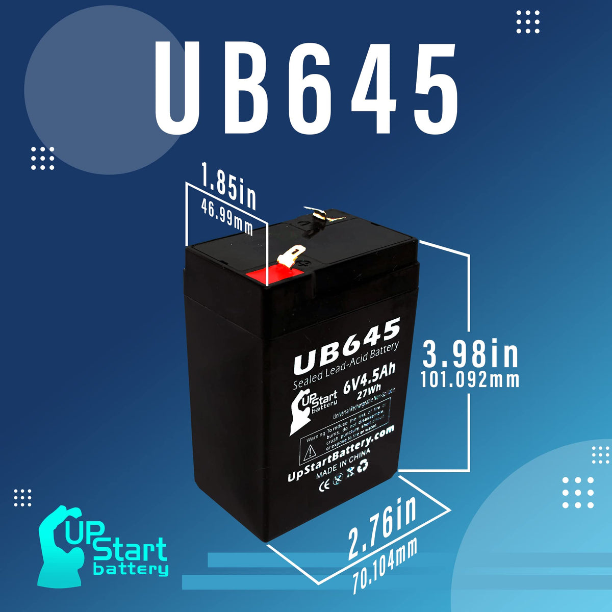 6V 4.5Ah Replacement Battery Q165