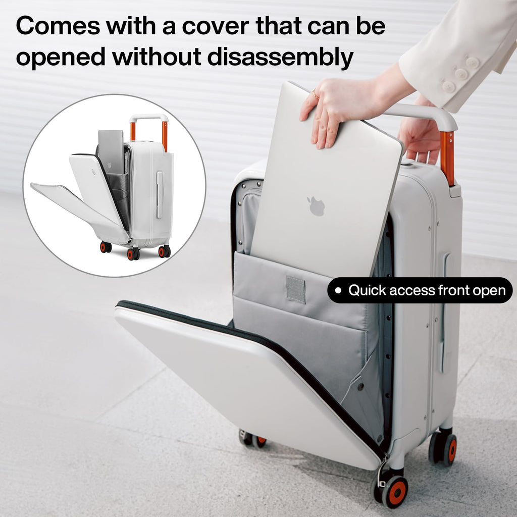 20 Inch Carry On Luggage Aluminum Frame Spinner Wheels B9855