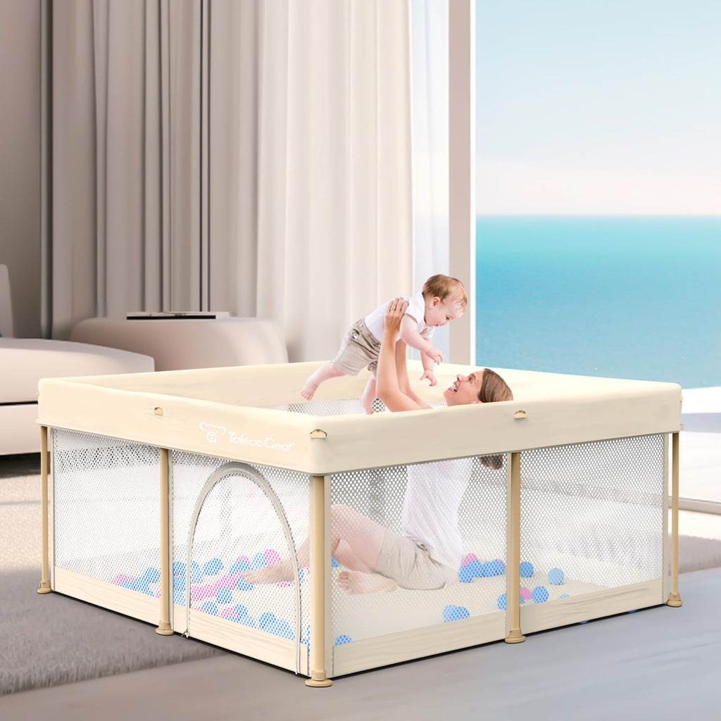 Foldable Baby Playpen 50x50 Inch D61909