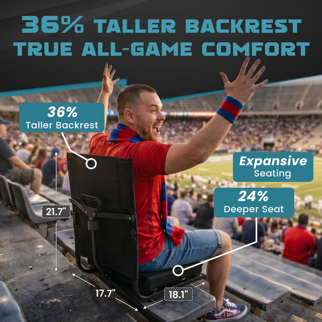 Folding Stadium Seat with Back Support I304004