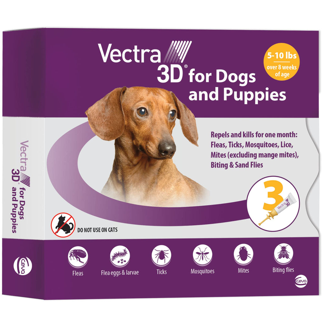 Flea and Tick Prevention for Extra Small Dogs 5-10 lbs S37971