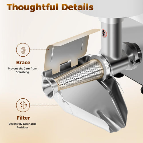 110V 450W Stainless Steel Electric Tomato Strainer X63420