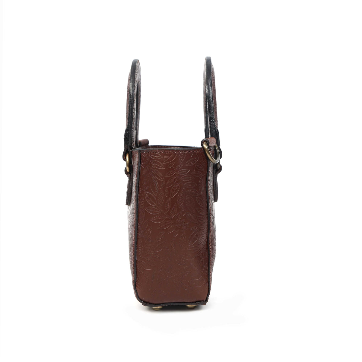 Genuine Leather Mini Tote Crossbody Bag Z94766