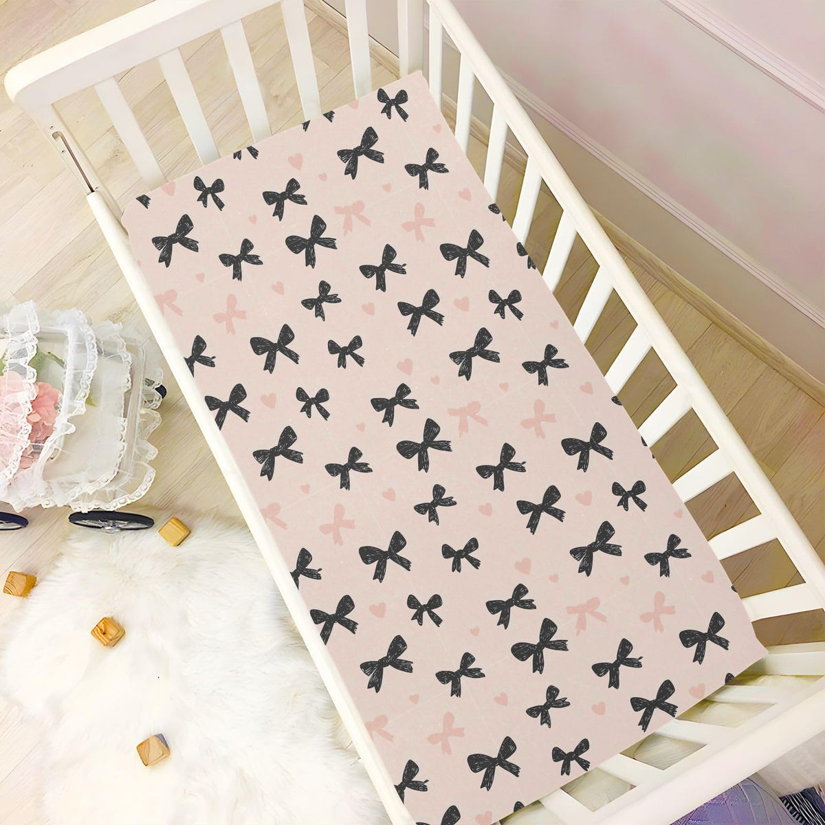 Soft Breathable Microfiber Fitted Crib Sheet R569