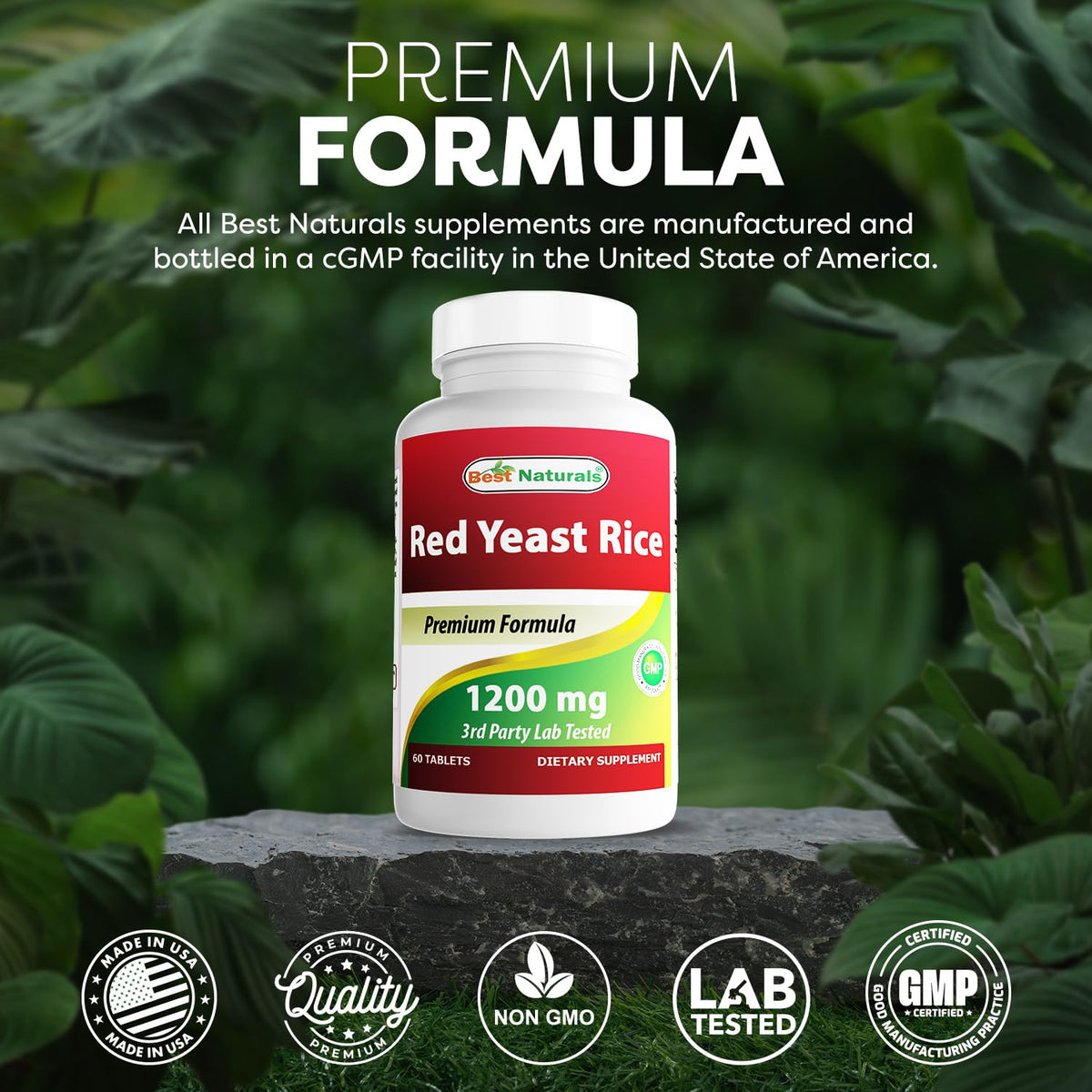 Red Yeast Rice 1200 Mg 60 Tablets L15893