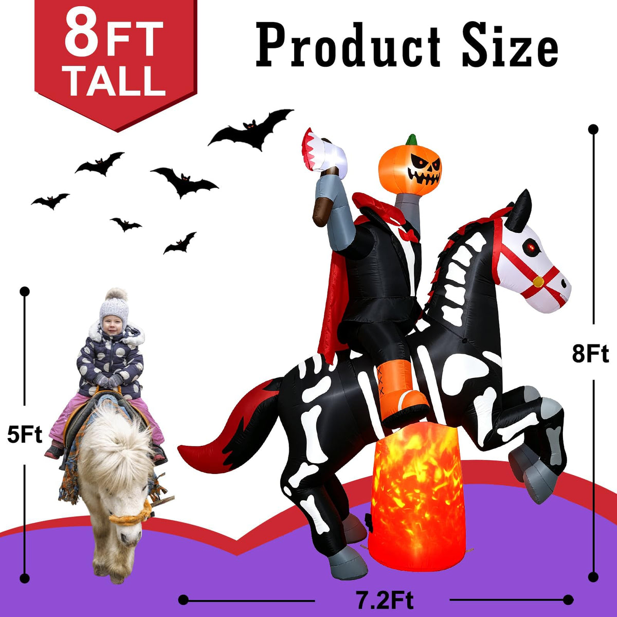 8Ft Inflatable Outdoor Yard Decoration Z10048