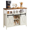 Buffet Cabinet with 2 Sliding Barn Doors F7592