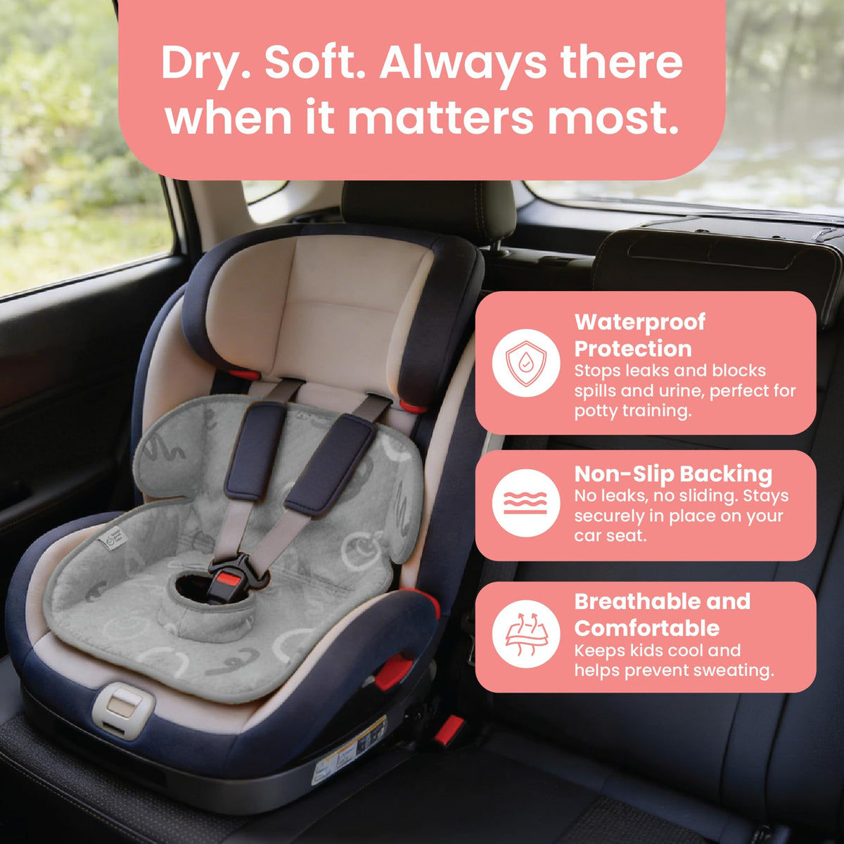 2-Pack Waterproof Machine Washable Car Seat Protector H295656