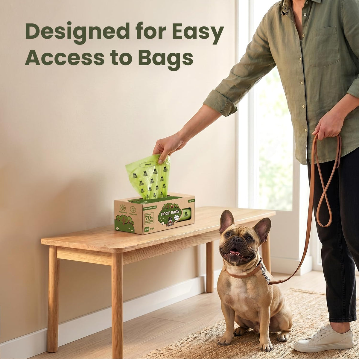 Large Dog Poop Bags, 500 Bags A780