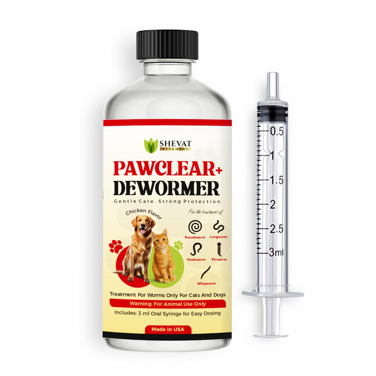 Liquid Worm Treatment Chicken Flavor 60ML U771467