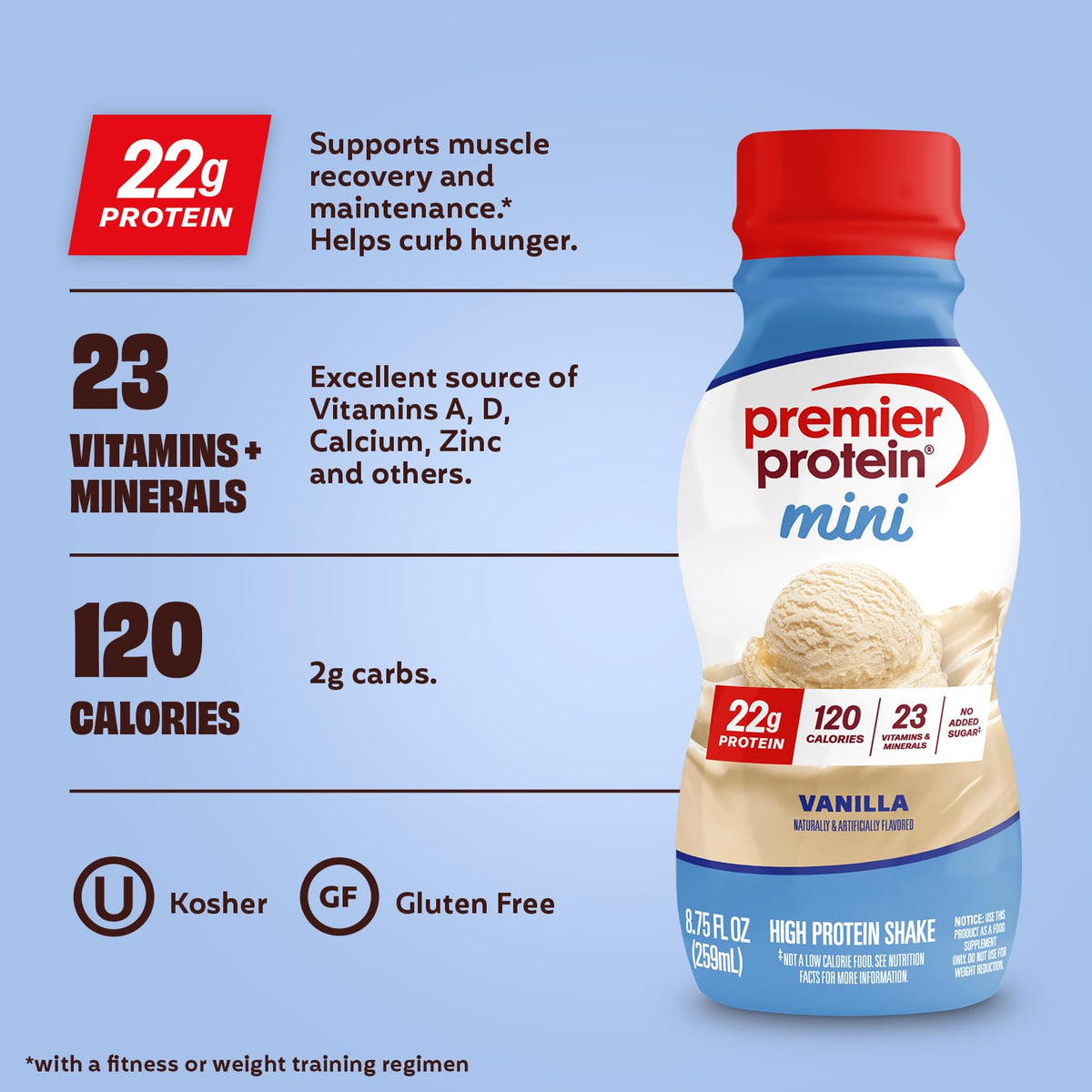 Vanilla 22g Protein Shake 12 Pack T811333