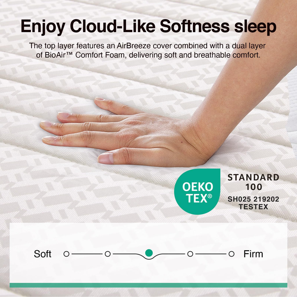 6 Inch Twin Size Hybrid Mattress S628