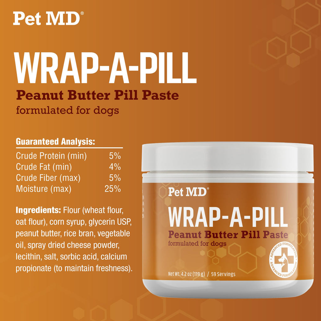 Peanut Butter, Cheese & Bacon Flavored Pill Paste for Dogs 4.2 oz I63706