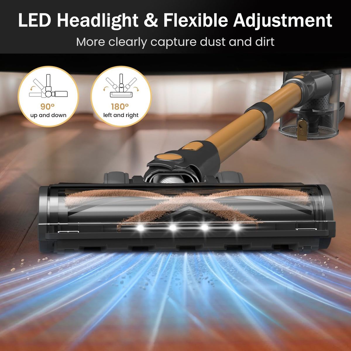 Cordless Stick Vacuum Cleaner 10-in-1 Lightweight 45mins Runtime J2620