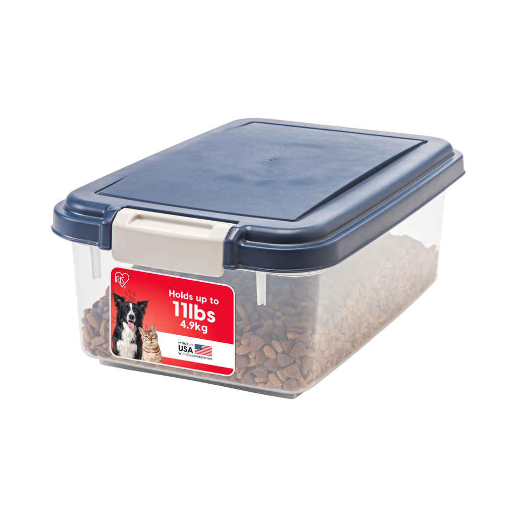 Dog Food Storage Container, Up to 11 lbs, Navy U326214