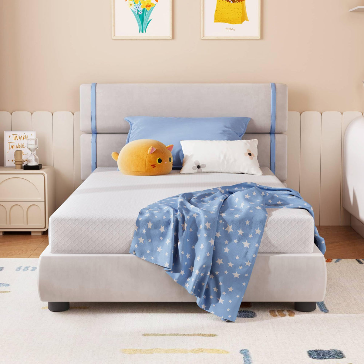 Full Size 5 Inch Green Tea Memory Foam Mattress V17894