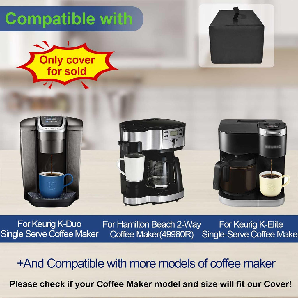 Black Coffee Maker Cover J8680