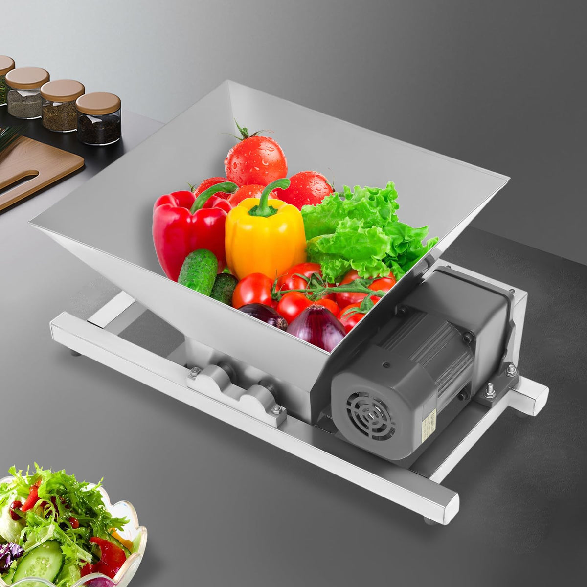 60W Stainless Steel 4L Fruit Crusher H24935