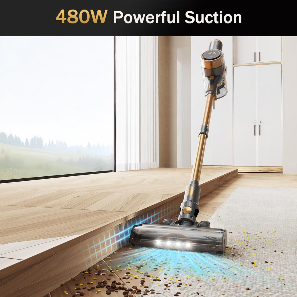 Cordless Stick Vacuum Cleaner 10-in-1 Lightweight 45mins Runtime J2620