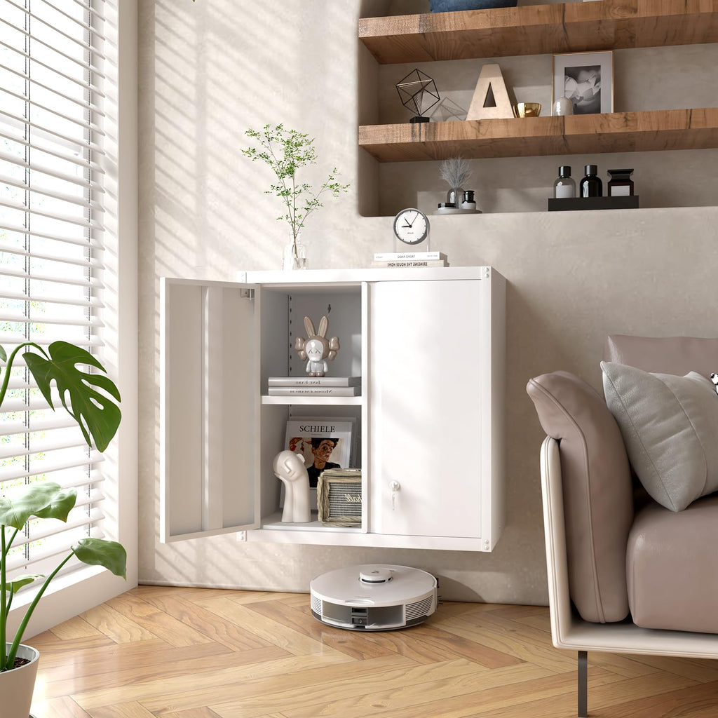 Metal Wall Mounted Storage Cabinet with Lock G459