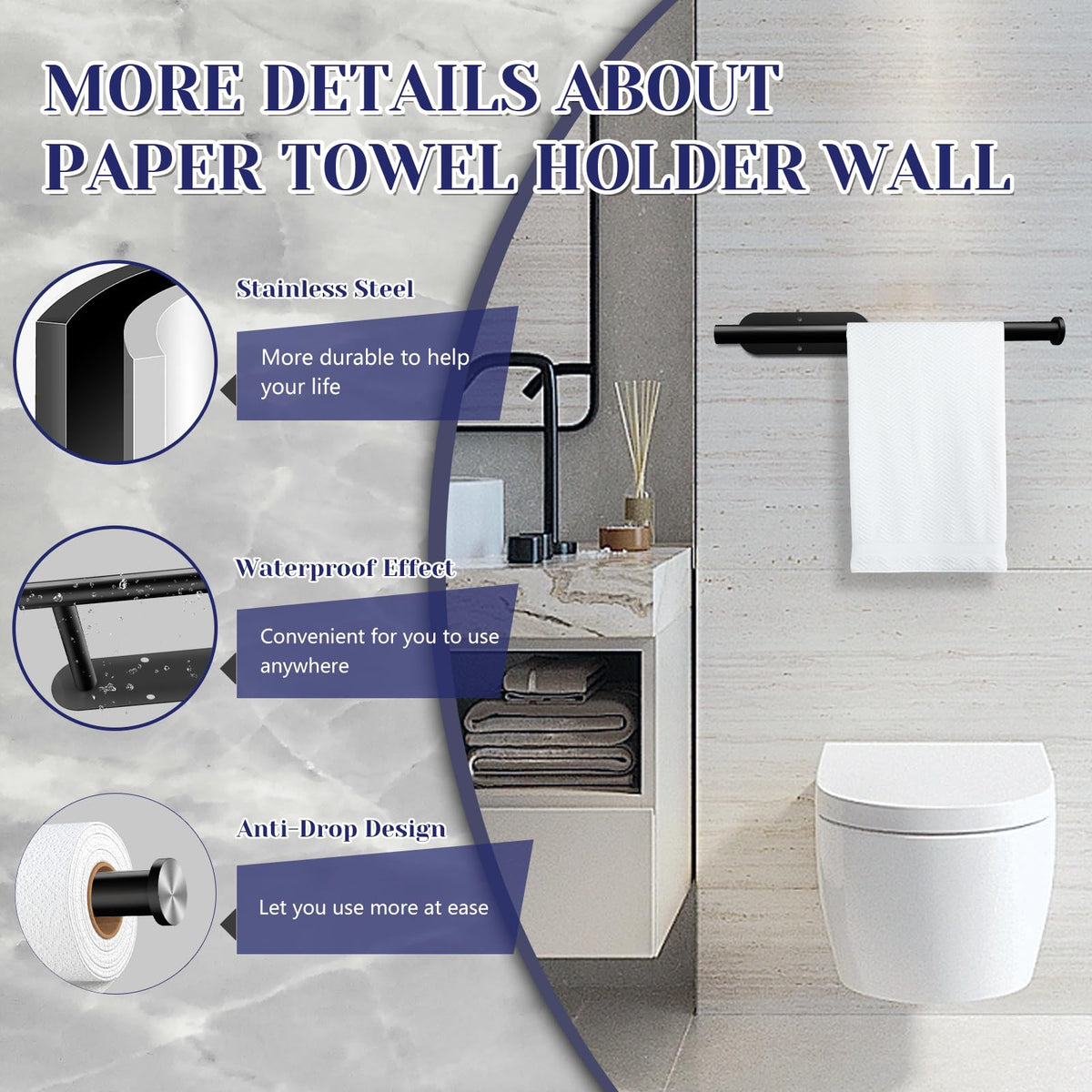 Self Adhesive Paper Towel Holder T375380