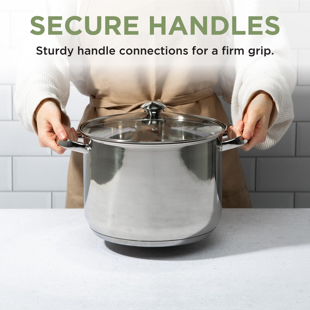 Stainless Steel 8-Quart Stock Pot with Glass Lid A831
