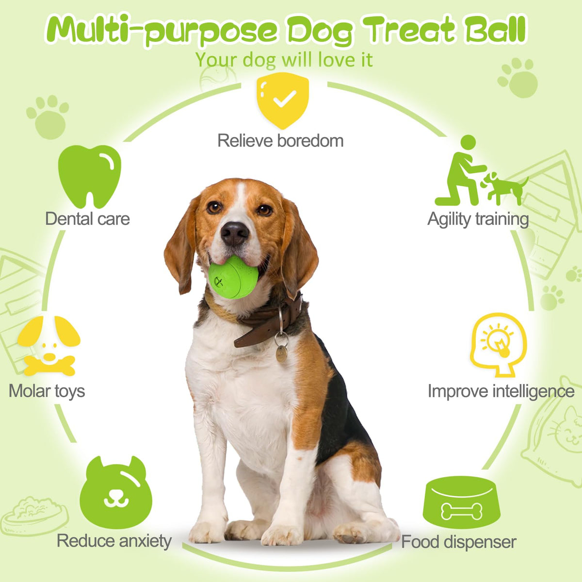 2 Pack Interactive Dog Puzzle Toys F3107