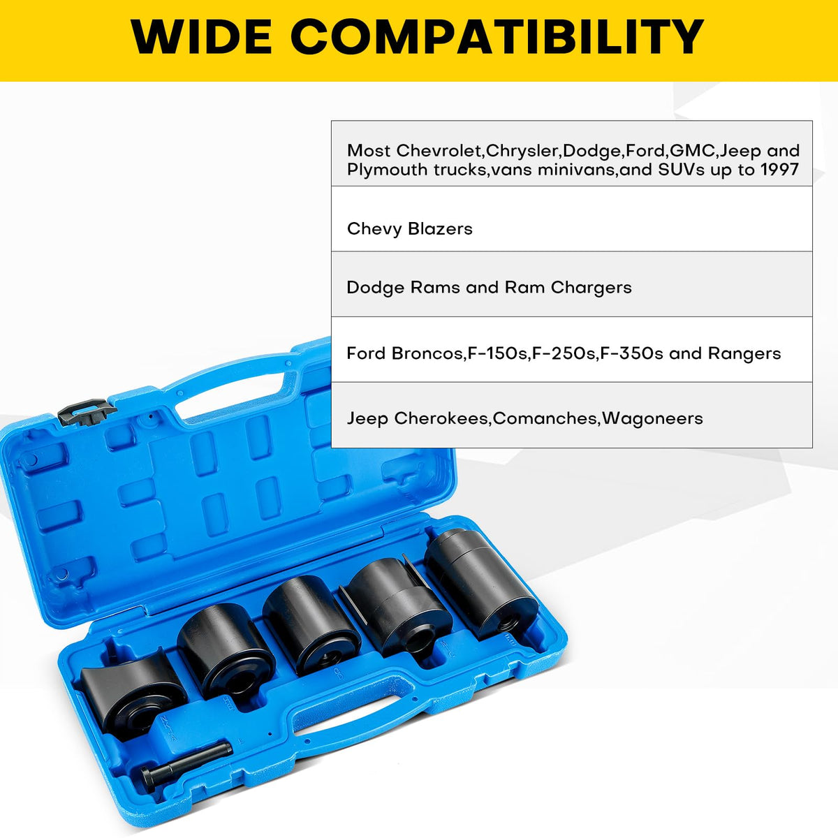 14PCS Ball Joint Remover Installer Adapter Tool Set B563