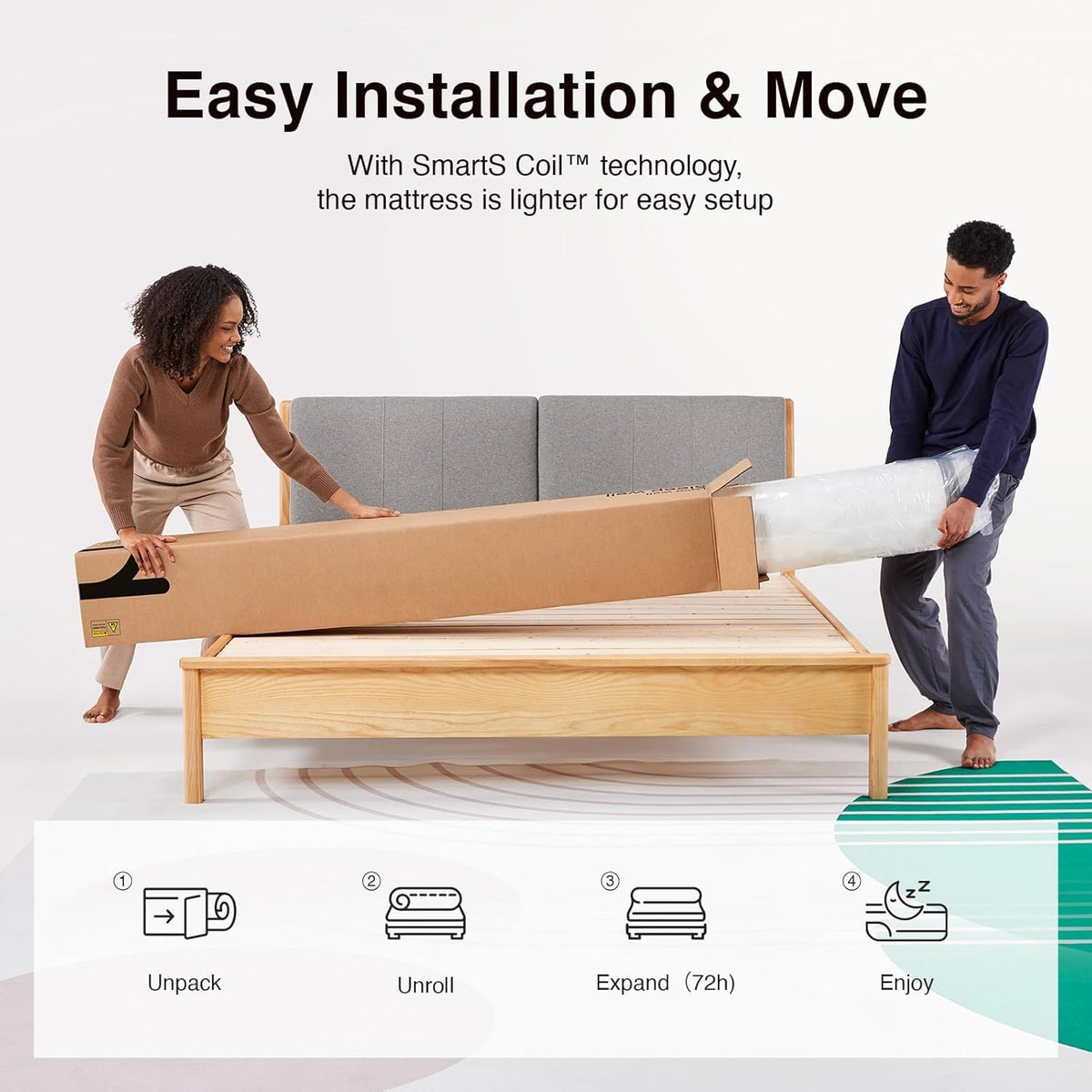 6 Inch Twin Size Hybrid Mattress S628