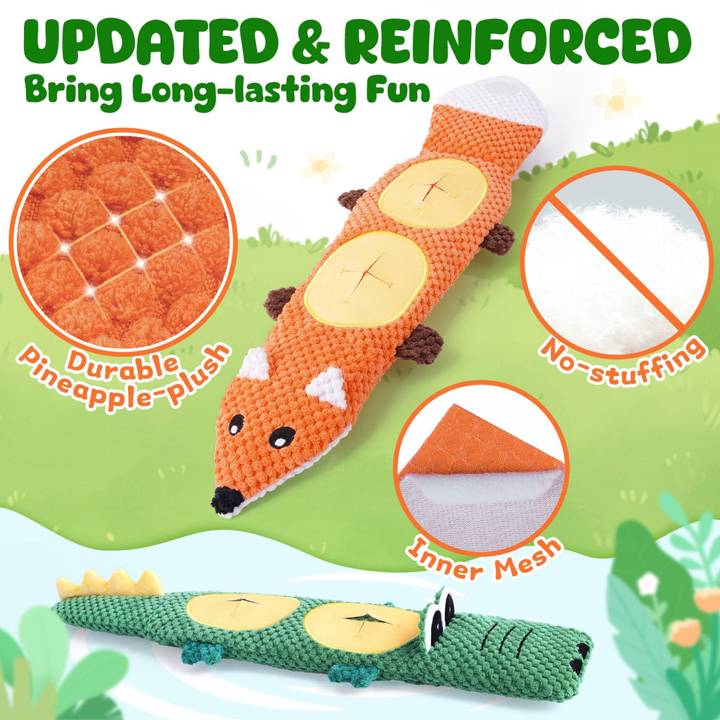 2 Pack No Stuffing Squeaky Dog Toys Q562016