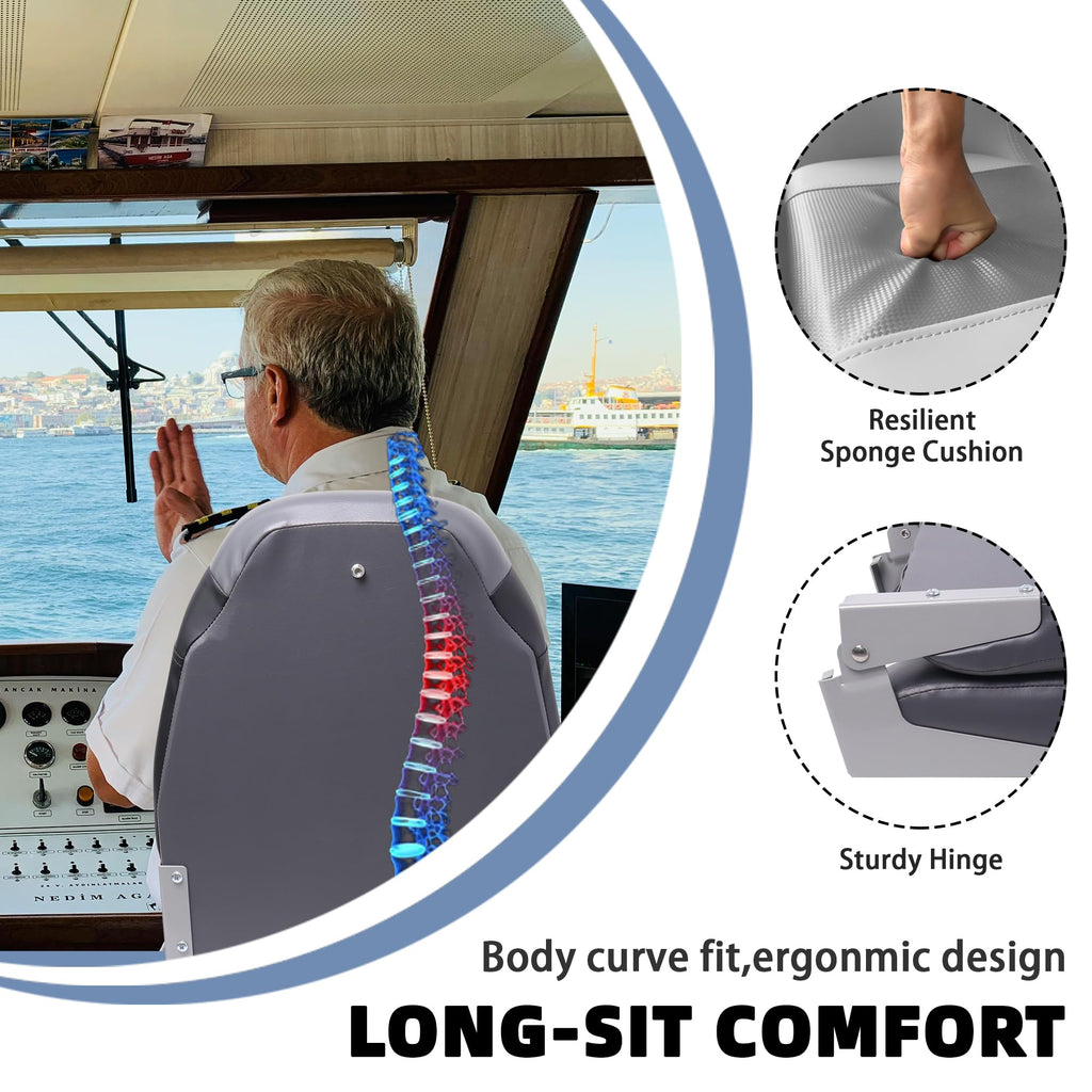 Folding High Back Boat Seats 2 Pack W8210