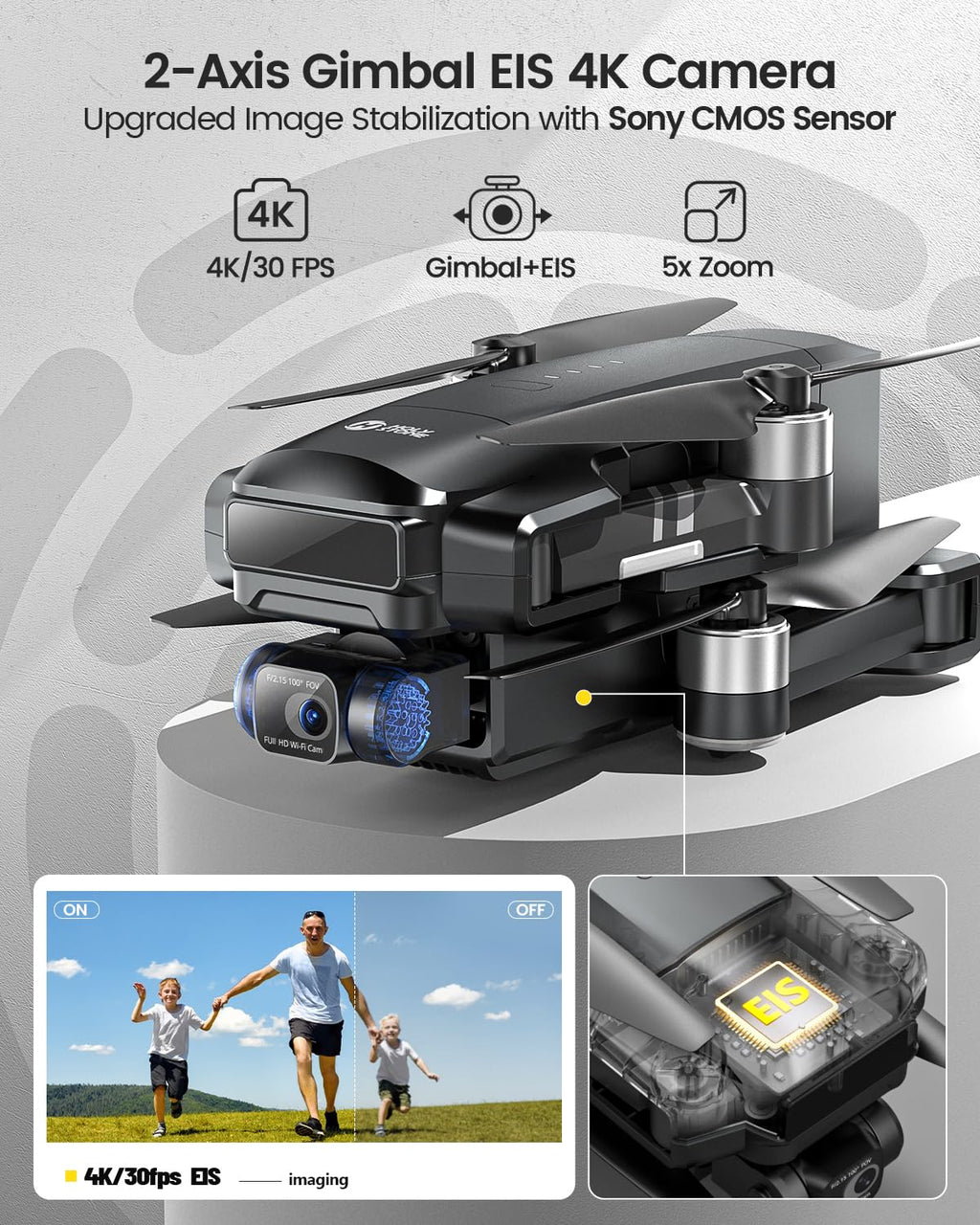 2-Axis Gimbal 4K Camera Drone U655146