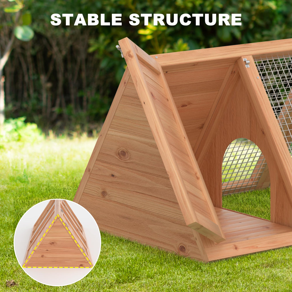 Wooden Chicken Coop and Rabbit Hutch H9943