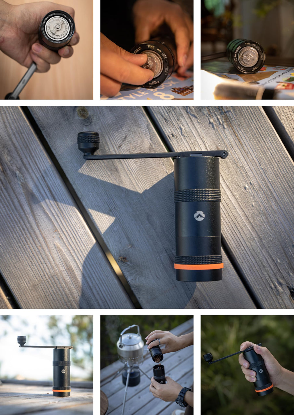 Manual Coffee Grinder 15g Stainless Steel Burr Black U913206
