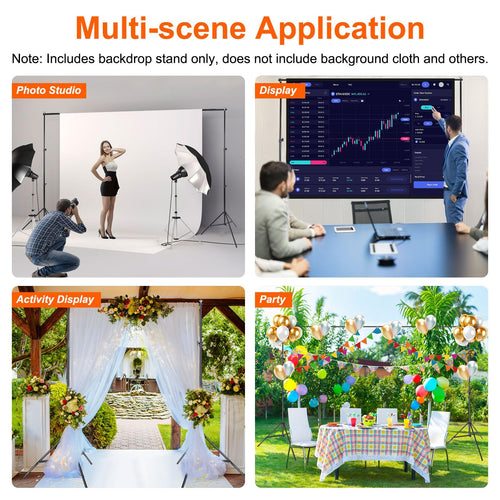 10Ft Wide Backdrop Stand Kit C28440