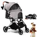 Foldable Dog Stroller 35 lbs Grey V166455