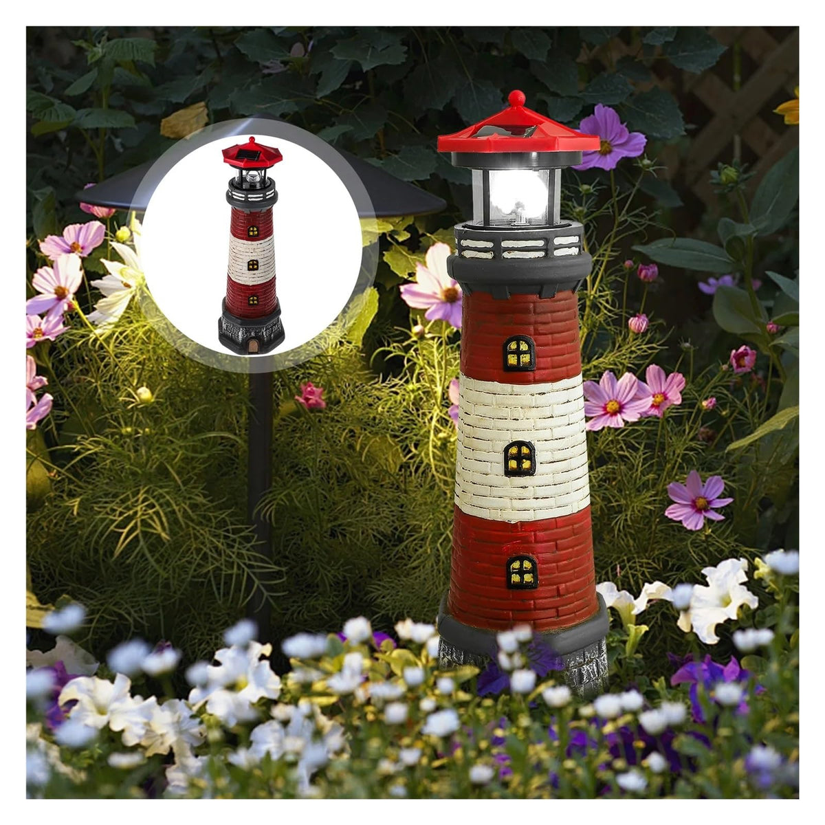 Solar Powered Lighthouse B347