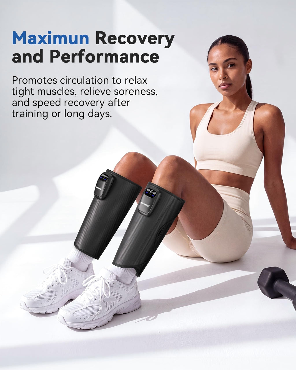 Cordless Rechargeable Leg Compression Massager Q460019