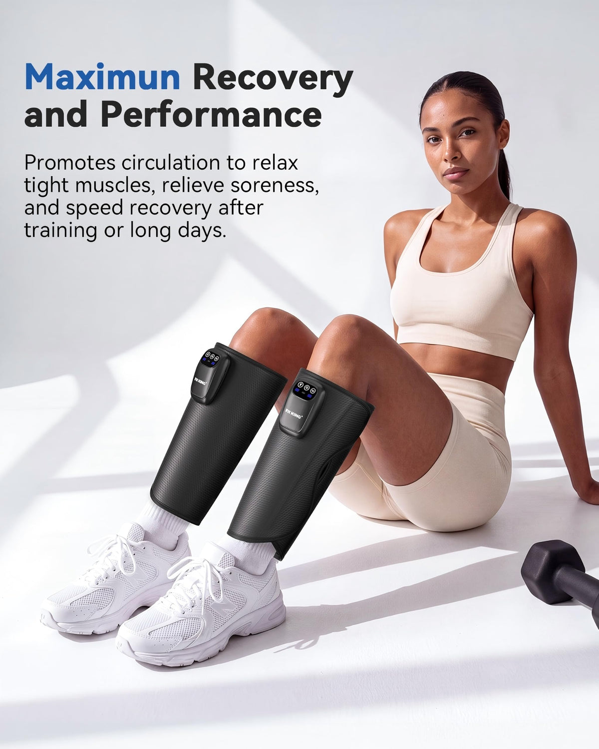 Cordless Rechargeable Leg Compression Massager Q460019