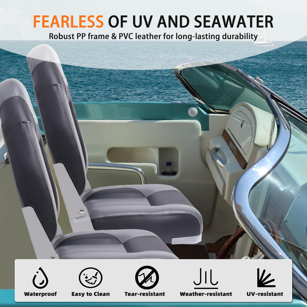 Folding High Back Boat Seats 2 Pack W8210