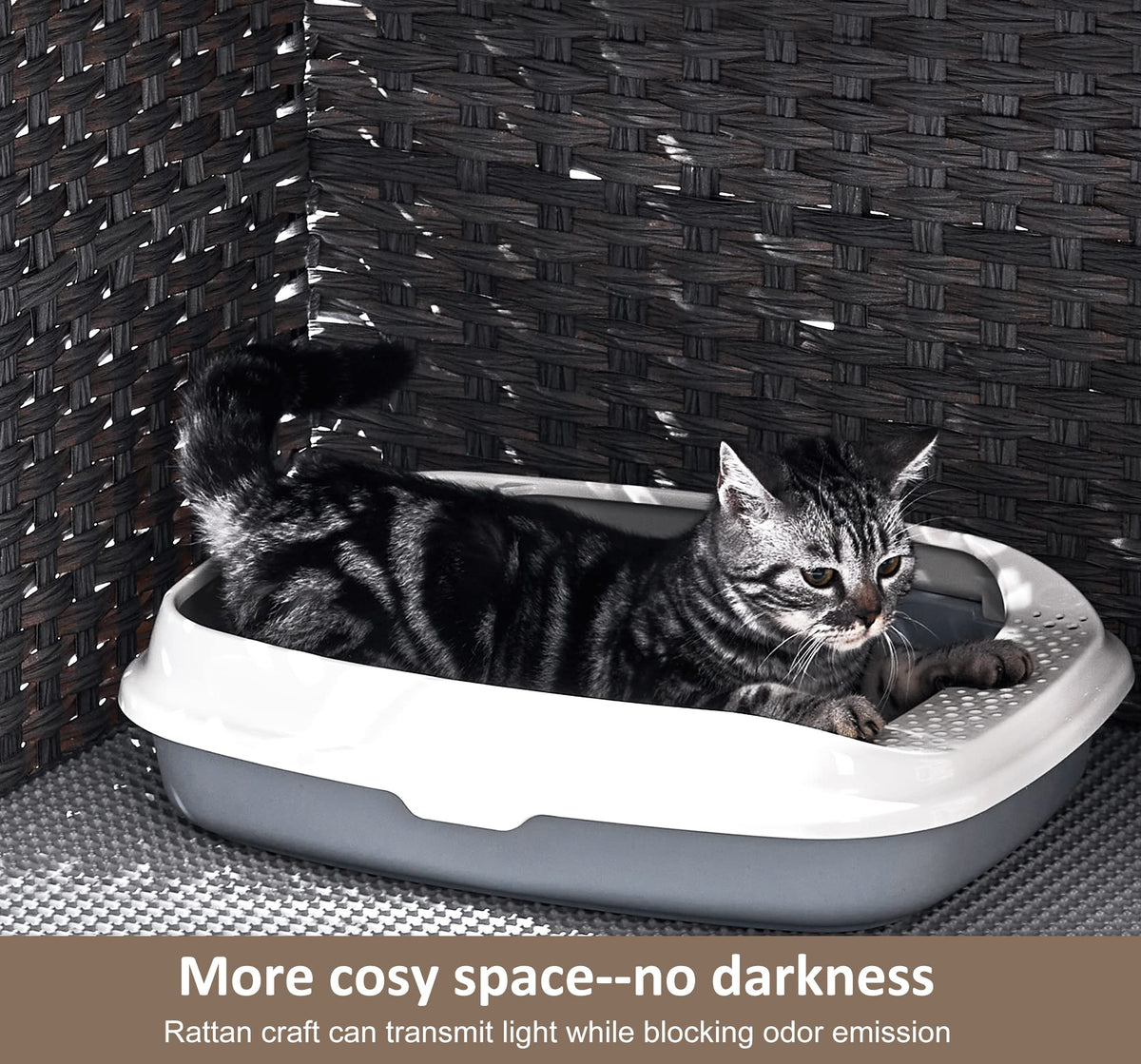 Cat Litter Box Enclosure with Door X27709