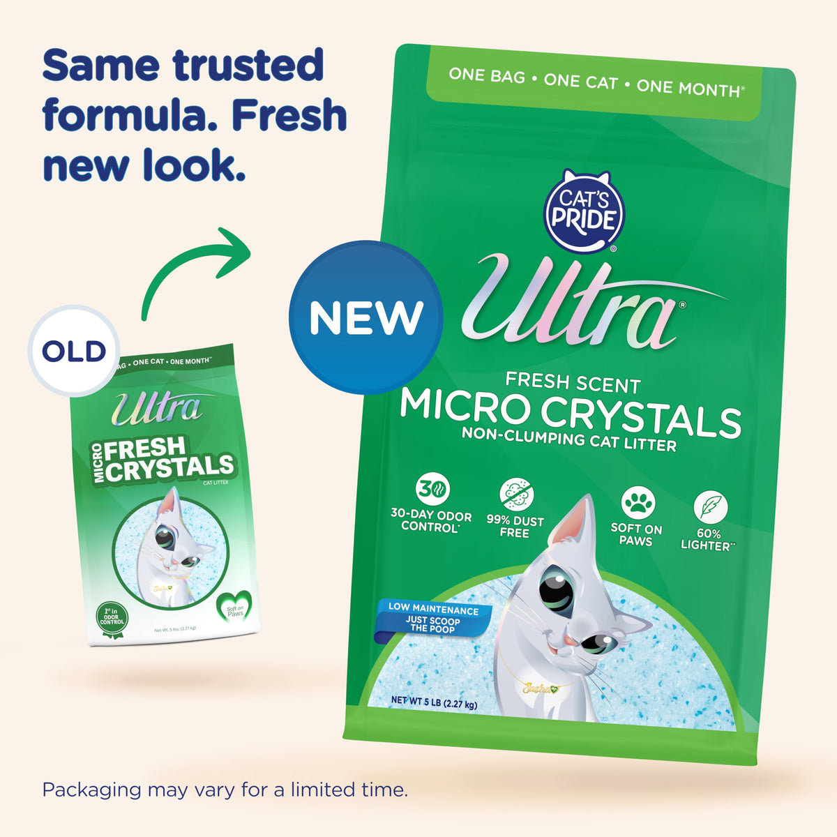 Fresh Scent Micro Crystals Litter 15lb H384593
