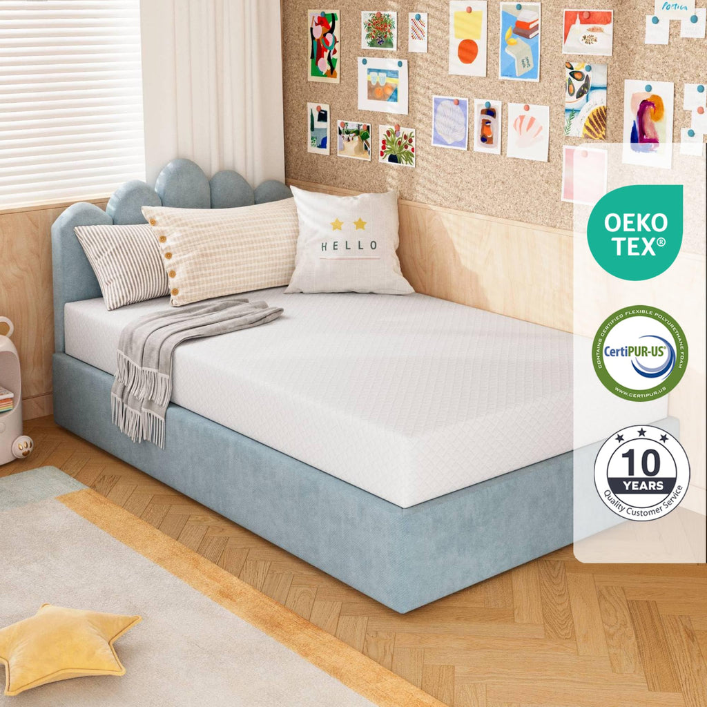 Full Size 5 Inch Green Tea Memory Foam Mattress V17894