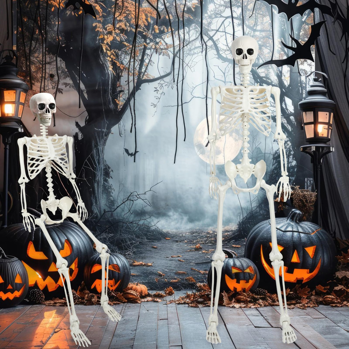5.4Ft/165cm Life Size Skeleton with Movable Joints T890