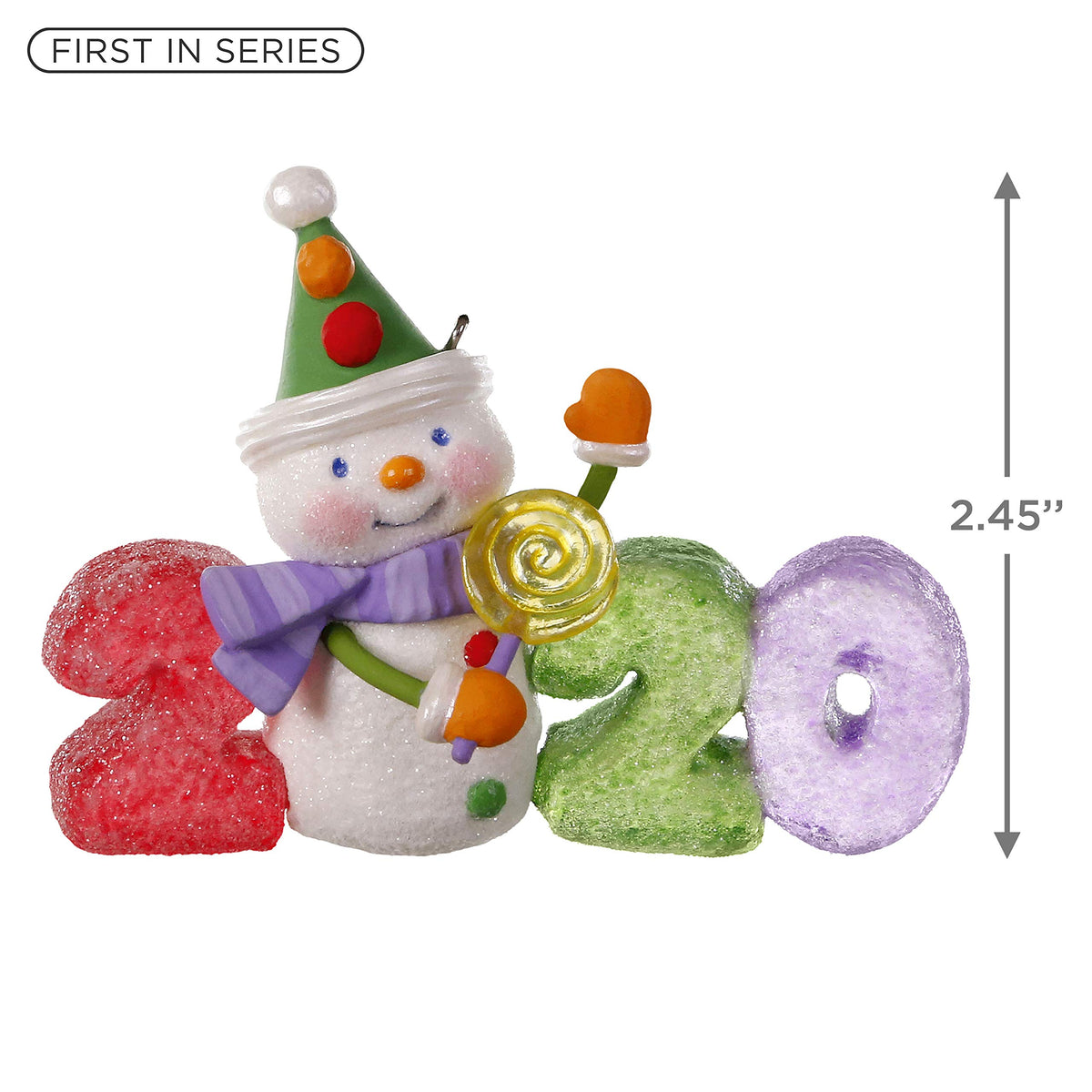 Plastic Christmas Ornament 2020 Year-Dated U928036
