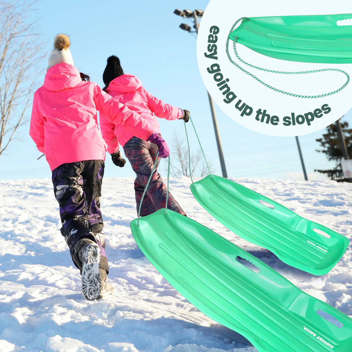Downhill Toboggan Snow Sled J348271