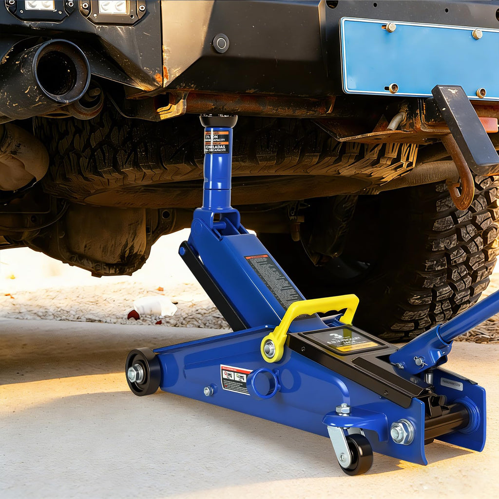 3 Ton Hydraulic Floor Jack, 6000 LBS Capacity, Blue N75375