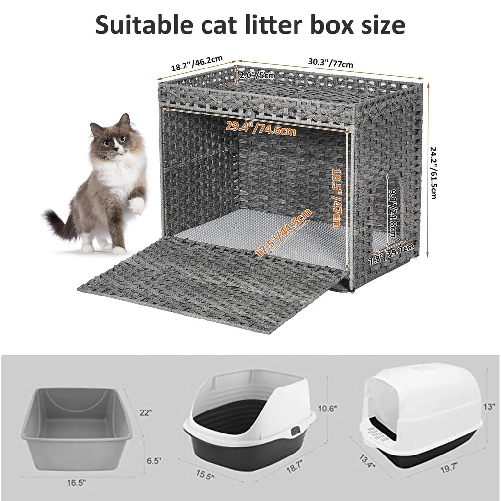 Cat Litter Box Enclosure with Door X27709