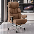 Big and Tall Leather Gaming Chair with Footrest U417