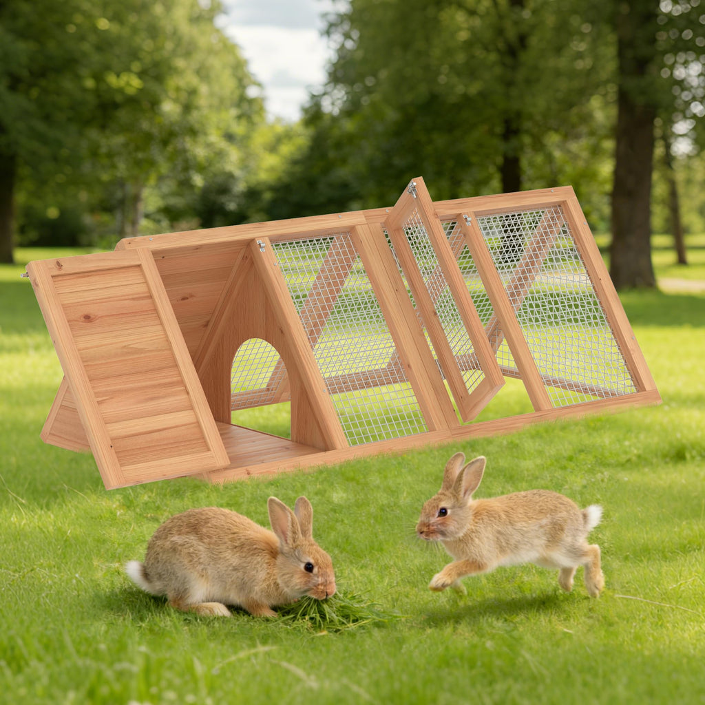 Wooden Chicken Coop and Rabbit Hutch H9943